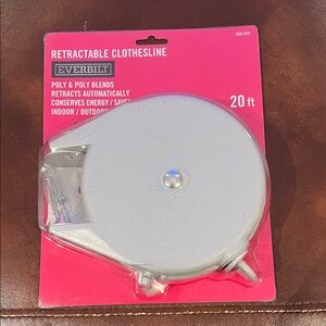 Silver Retractable Clothesline - 20 ft